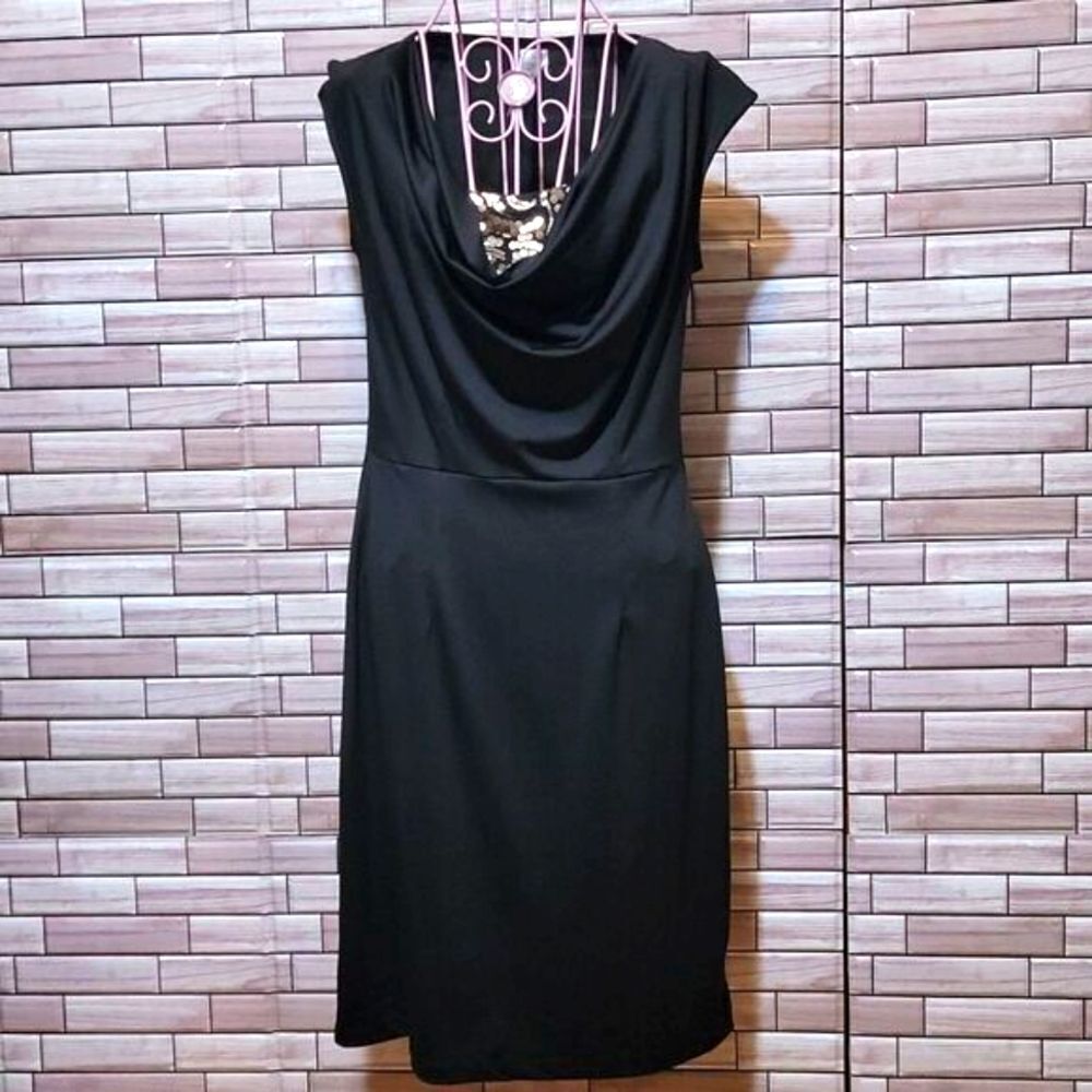 Avon black midi dress Size S